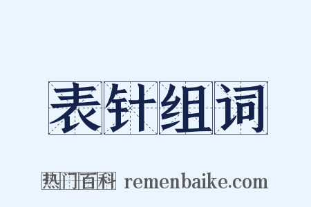 表针组词是什么意思的图片